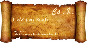 Csépes Kevin névjegykártya